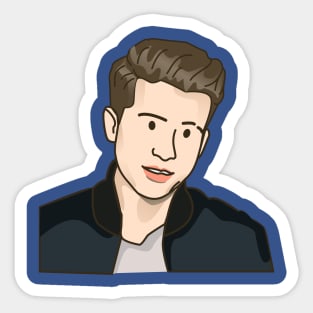 carlie puth cartoon simple Sticker